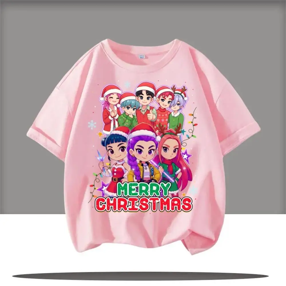 

Kpop Demon Hunters Children's Clothing Short Sleeve T-shirt Cute Kpop Demon Hunters Tiger Harajuku Tshirt for Boys Girls