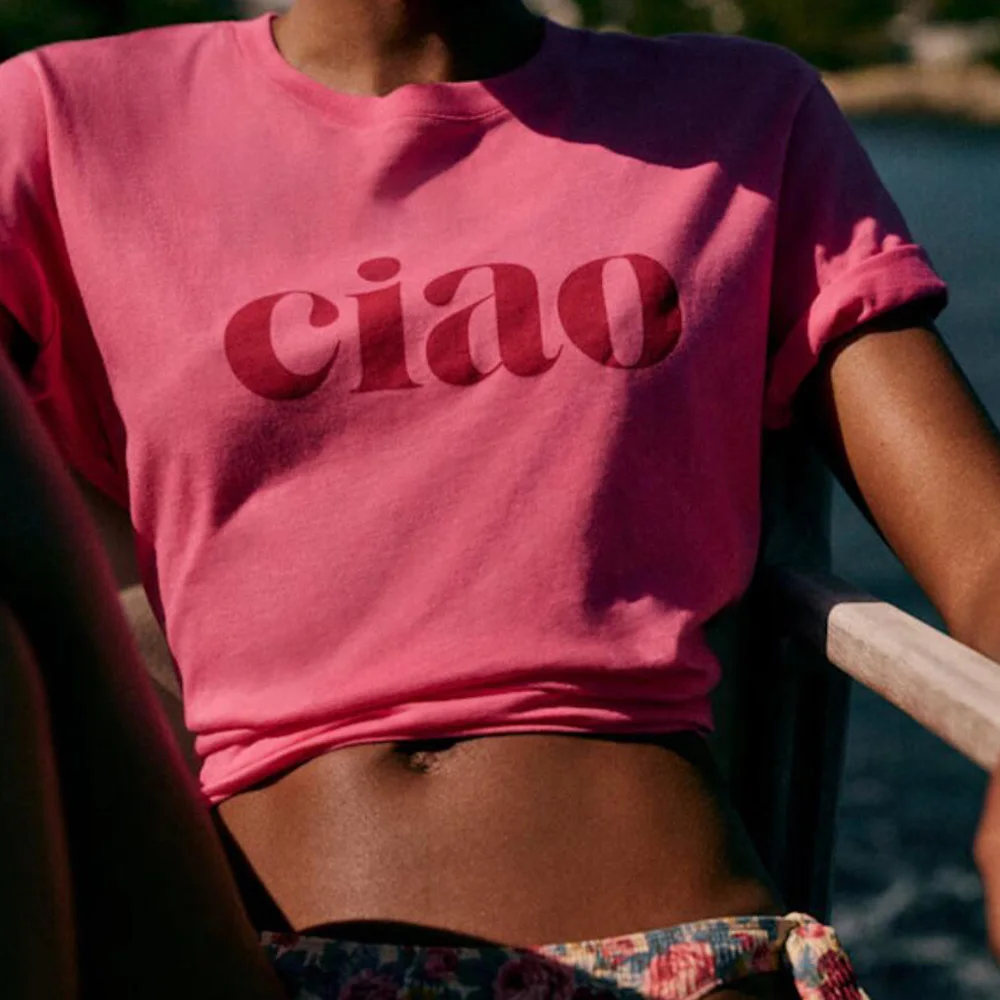 Estilo retro francês letras impressão chique t camisas femininas verão manga curta solta algodão casual topos tumblr moda elegante camisetas