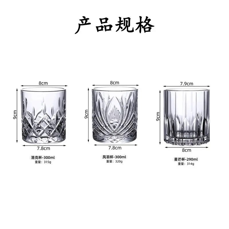 Crystal Shot Glass Holder with Rotating Metal Stand Rack Elegant Diamond Cut Whisky Vodka Cup Drinker Home Bar Party Kitchen