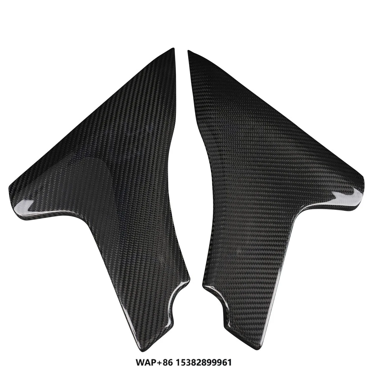 

2023-2025 for Road Glide Street Glide Glossy Carbon Fiber Side Spoiler 3K Twill Motorcycle Accessories