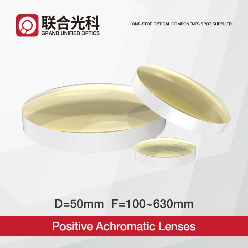 

50mm Diameter Doublets Positive Meniscus Achromatic Lens