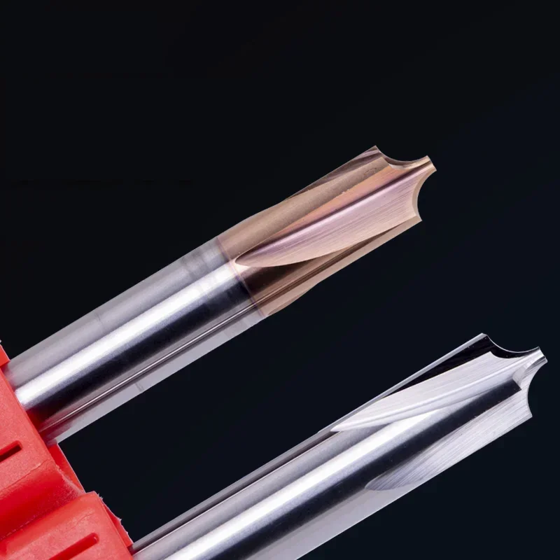 HRC58 Carbide Radius Corner Rounding Cutter End Mill CNC Tool inner R0.3 R0.5 Chamfering Outside Radii Quarter Circle Router Bit