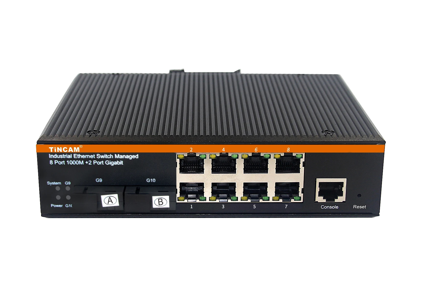 TiNCAM مُدار 2 * SFP + 8 * RJ45 Port Gigabit 10 Port POE Switch 120W Power Supply Ethernet Smart Switch لكاميرا IP مع #4