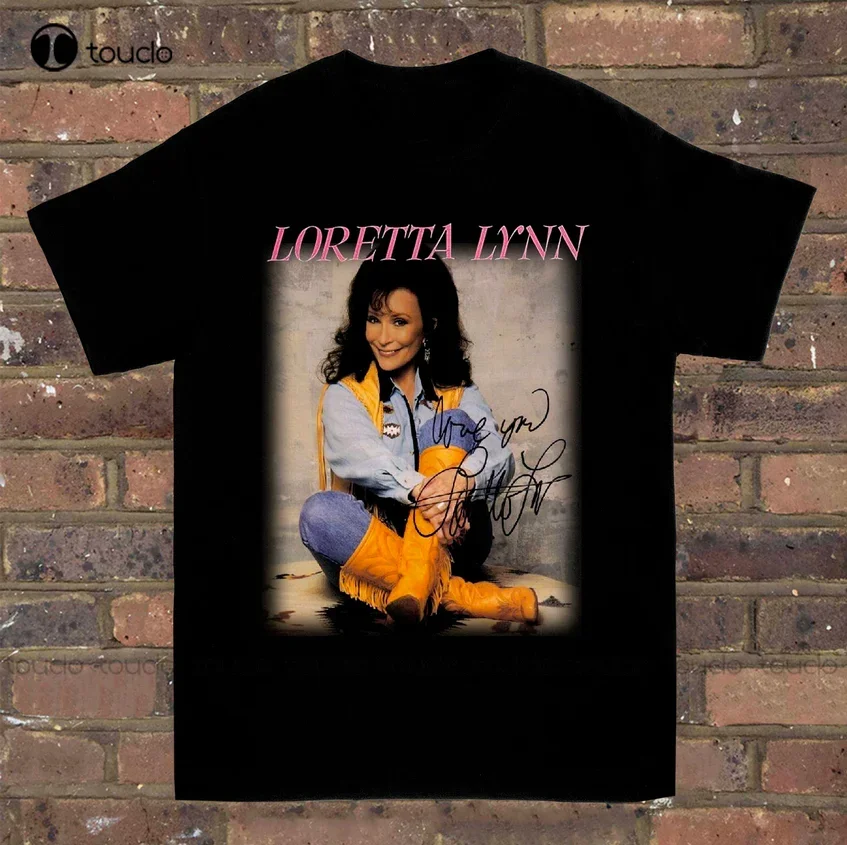 Loretta Lynn Short Sleeve Unisex Black All Size T- Shirt Black Shirt Women Outdoor Simple Vintag Casual T Shirts Xs-5Xl New