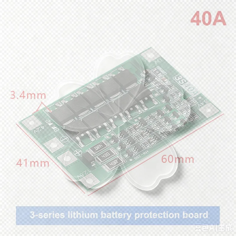 3S/4S 40A 60A Li-ion Battery Charger Protection Board 18650 BMS For Drill Motor 11.1V 12.6V/14.8V 16.8V Enhance/Balance