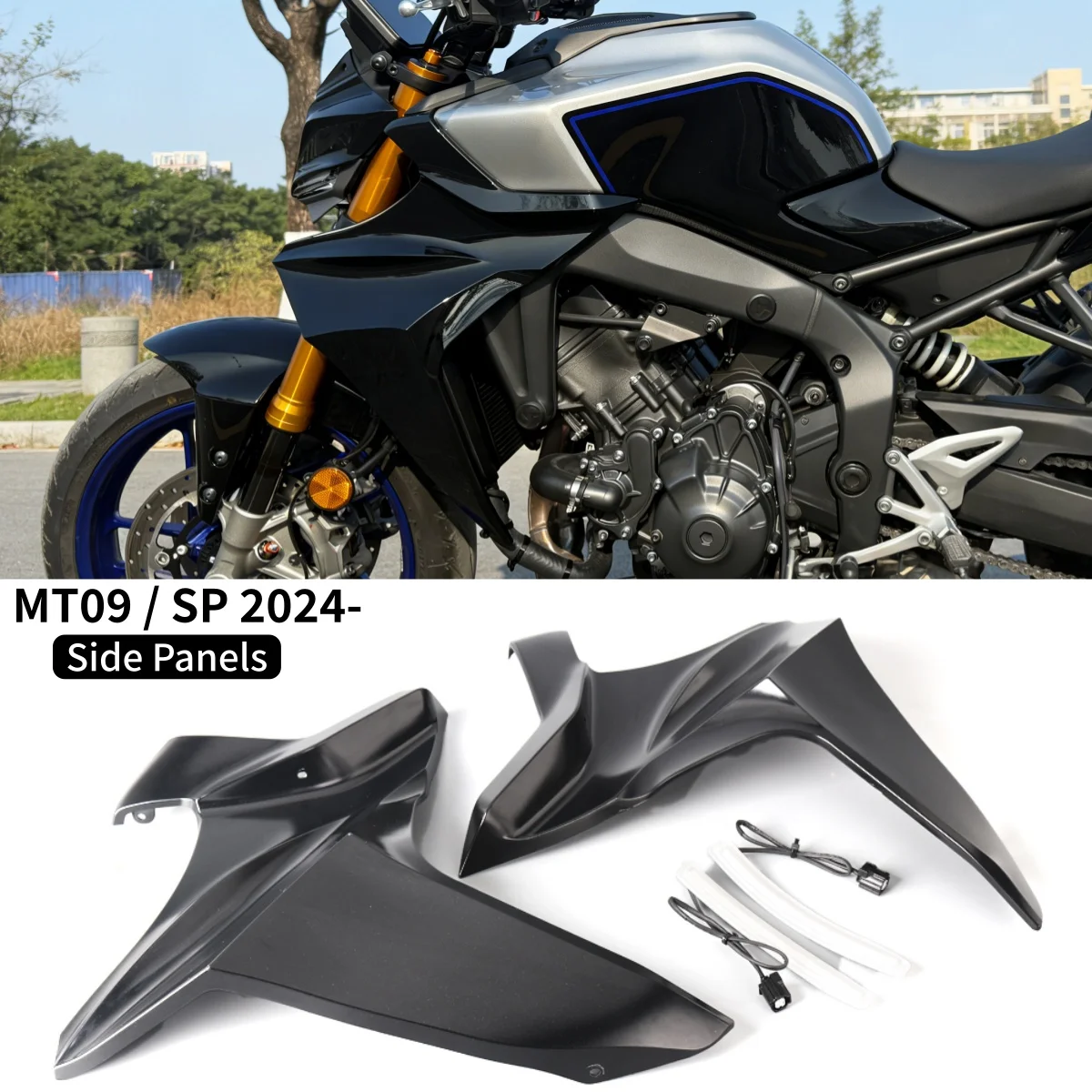 

For Yamaha MT-09 MT 09 MT09 SP 2024 2025 Motorcycle Right Left Radiator Side Panels Fairing Guard Side Cover Protector Deflector