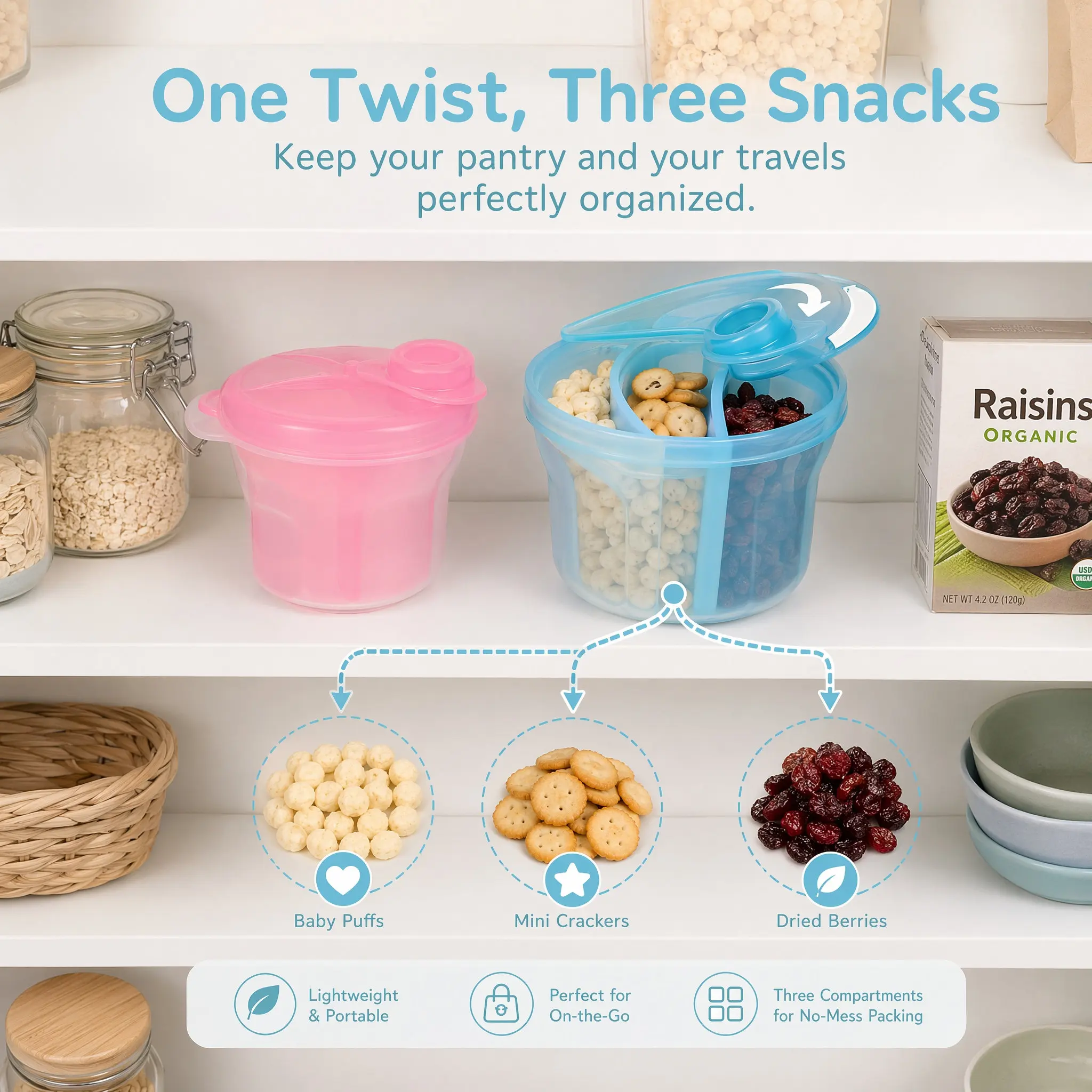 Snack Container Travel - 4Pcs Baby Food Storage Box Milk