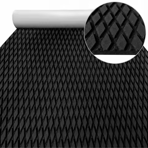 2400&times;450&times;5mm Diamond EVA Foam Traction Pad Sup Non-Slip Marine Boat Deck Flooring Sheet Self-Adhesive Yacht Kayak Jet Ski Mat