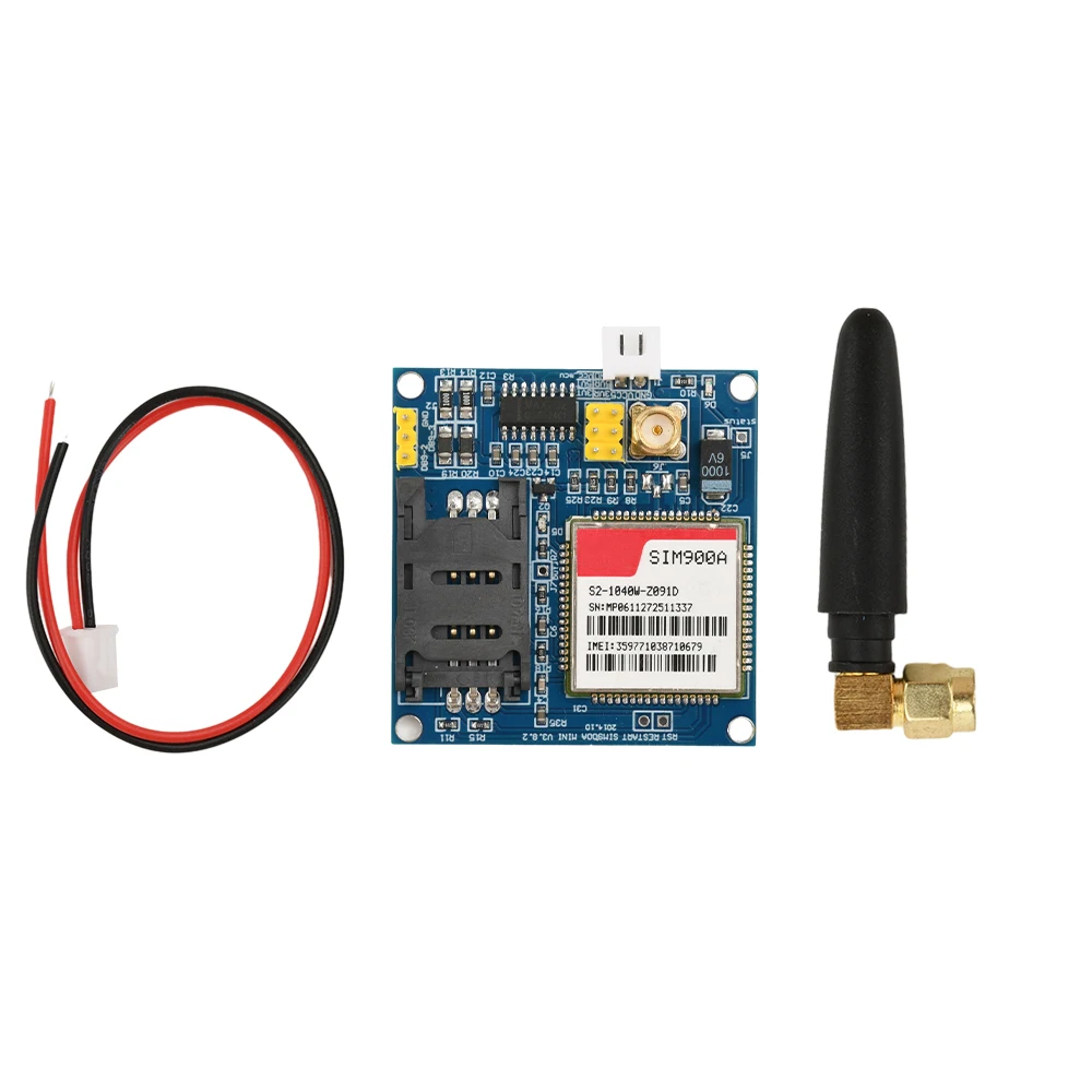 Módulo de placa de desenvolvimento 5v sim900a sim900 gsm \ gprs \ stm32 módulo de transmissão de dados sem fio com antena para 51 microcontrolador