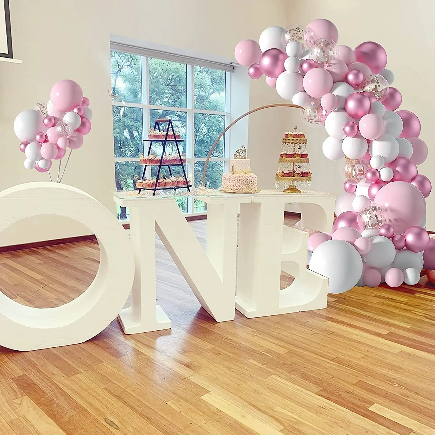 Macaron Pink Balloon Garland Arch Welcome Baby Shower Valentines Day Birthday Party Wedding Decoration Anniversaire Latex Baloon