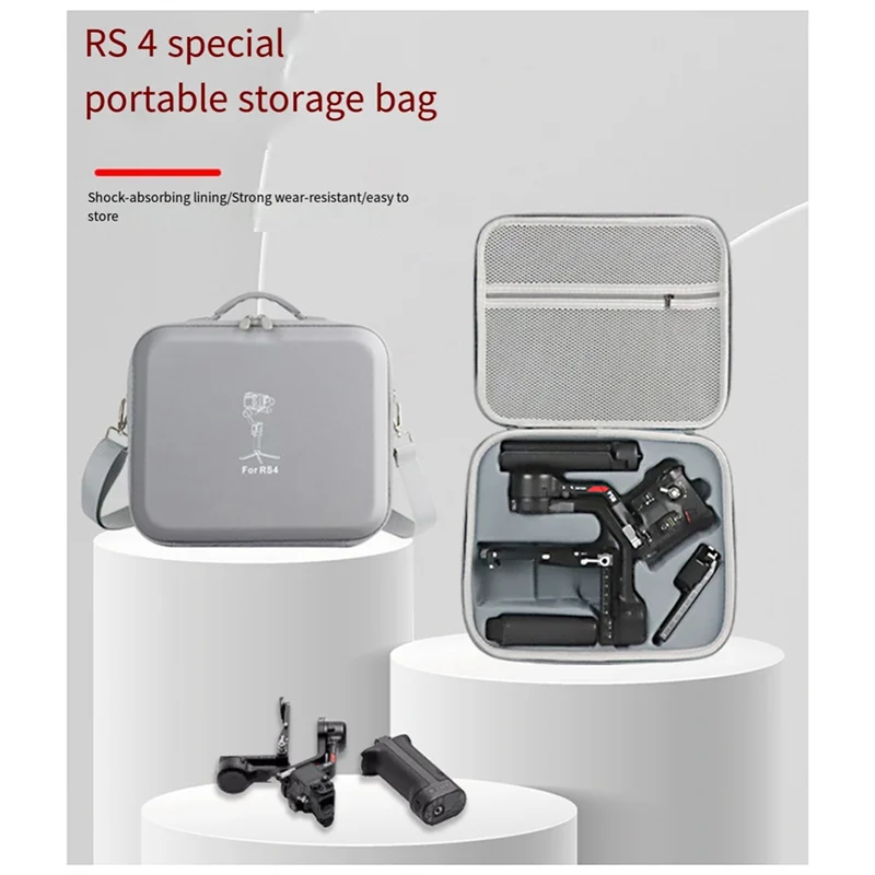 

N75R-Carrying Case Storage Box For DJI RS 4 Gimbal Stabilizer Accessories Handbag Hard Shell Shoulder Bag