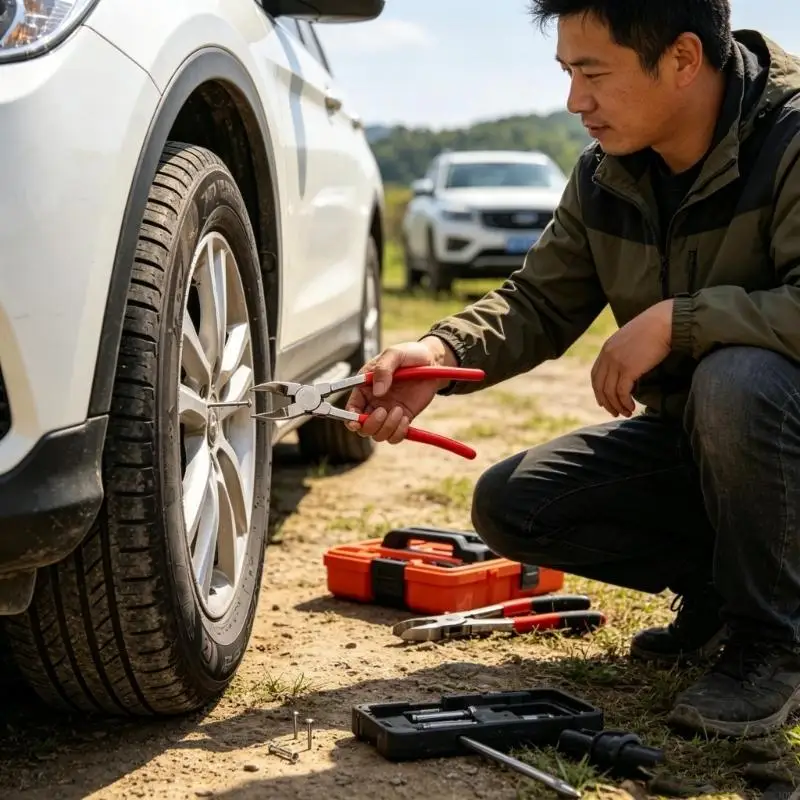 Ergonomic Handle Tire Puller Pliers with Comfortable Handle Multifunctional JOMD