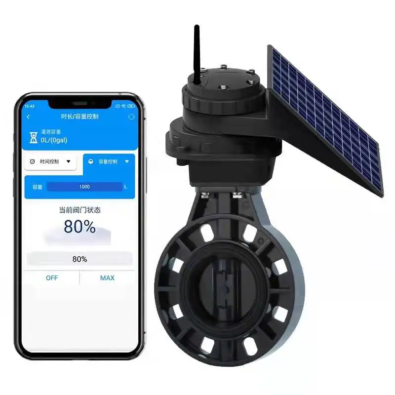 Waterproof Joint Direct Bury GSM/LoRa Connected Dn50 Solar Power Smart Farm Irrigation Control System