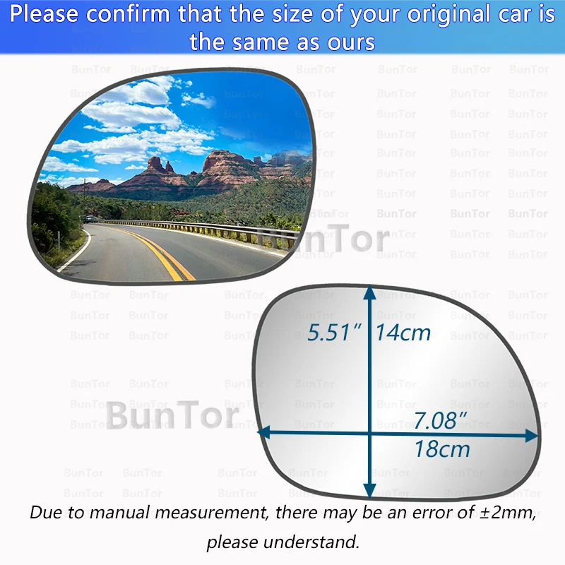 For KIA SOUL 2014 2015 2016 2017 2018 2019 Left/Right Side Rearview Mirror Glass With Heated/87611-2B040 Car Wing Mirror Parts - view 3