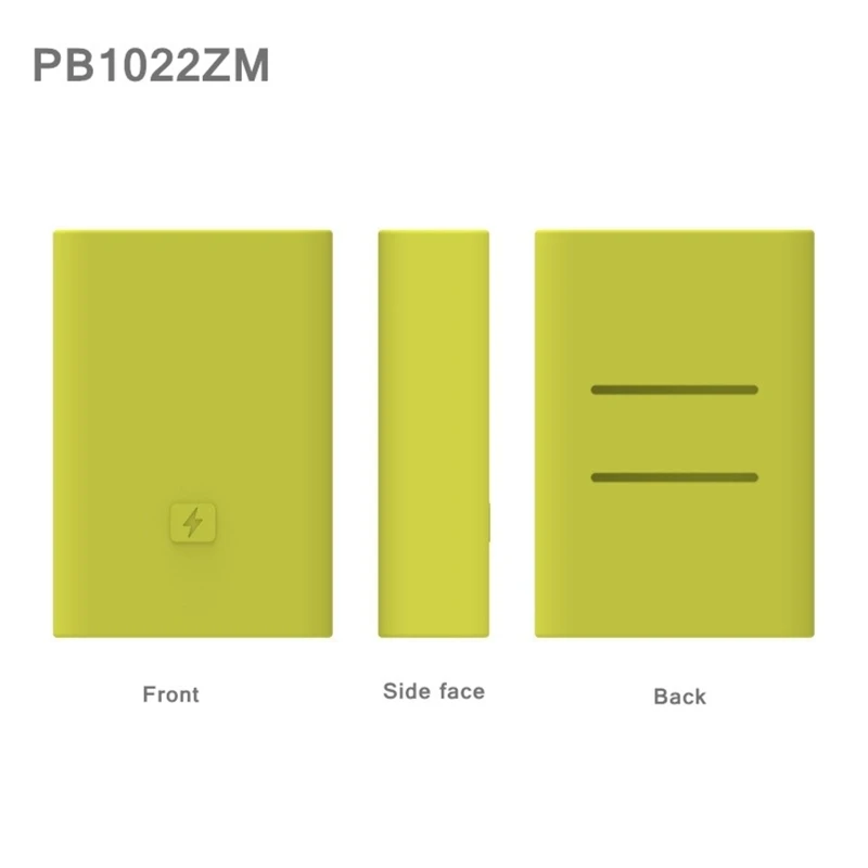 Capa de silicone para banco de potência, capa de proteção para bateria externa de 10000mAh, substituição para versão de bolso PB1022ZM