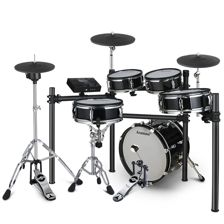 

2024 New Professional Foldable Electric Drum Kit With Drum Stool Musical Instruments