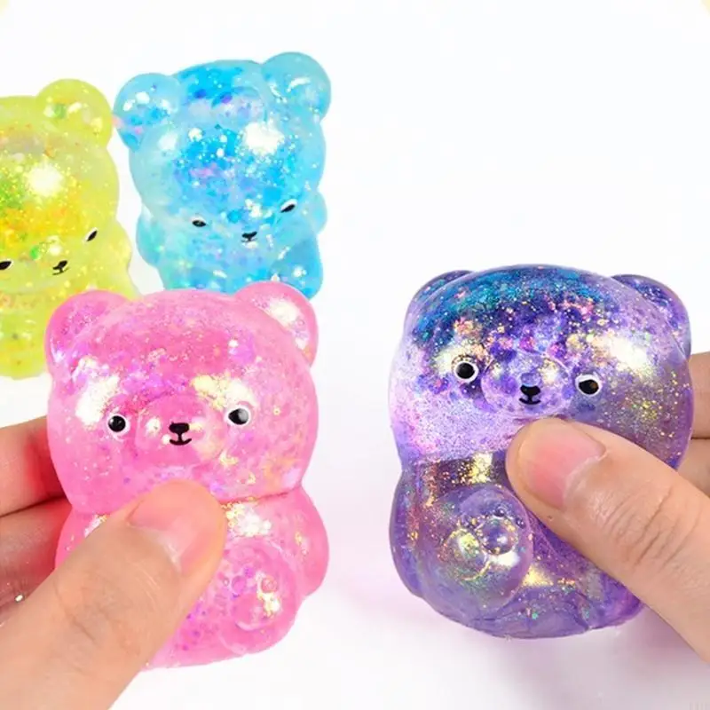 Stress Toy Hand Squeeze Bear Practical Joke Props Vent Toy for Kids Office P31B