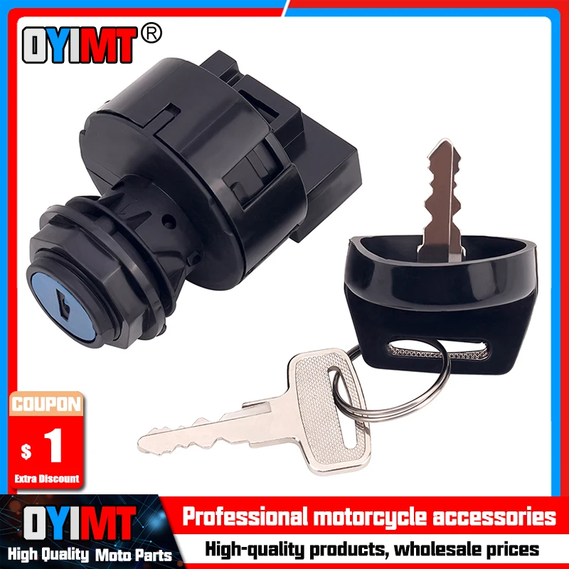 Motorcycle Electric Door Lock Plug Ignition Key Switch for Polaris RANGER 400 500 700 800 RZR HO EFI CREW MIDSIZE SCRAMBLER