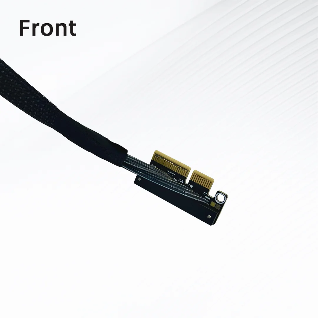 ADT-Link Double Reverse Sided PCIe 5.0 x4 to x8 High-Speed Flexible Cable Supporting Network Card and SSD Hard Disk Card