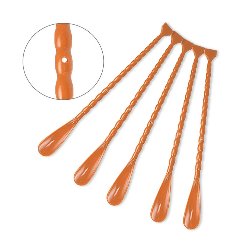 

2Pcs 2 in 1 Shoehorn Back Scratcher Combo Brown Long Handle Shoe Horn for Seniors Pregnant Women Travel Office Home