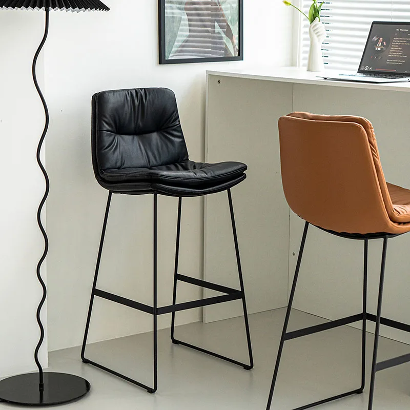 

Comfortable Ergonomic Barstools Aesthetic Relaxing Accent Long Office Counter Bar Stools Modern High Sillas Trendy Furniture