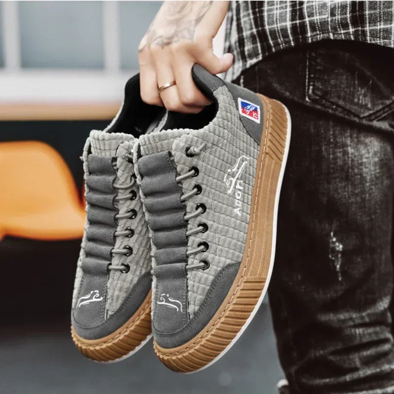 Sepatu vulkanisir Platform nyaman sepatu sneaker pria, sepatu sneaker tenis baru 2024, sepatu desainer Chunky