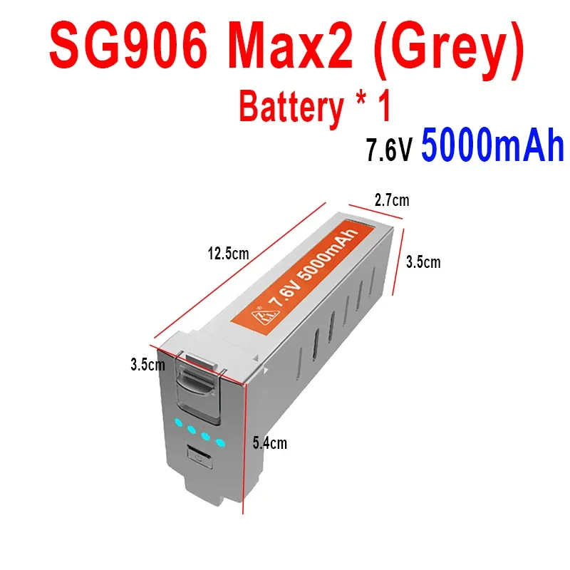 ZLL oryginalna bateria SG906 MAX2 7.6V 5000mAh SG906Max2 Drone zapasowy akumulator SG906 Max2 akcesoria części