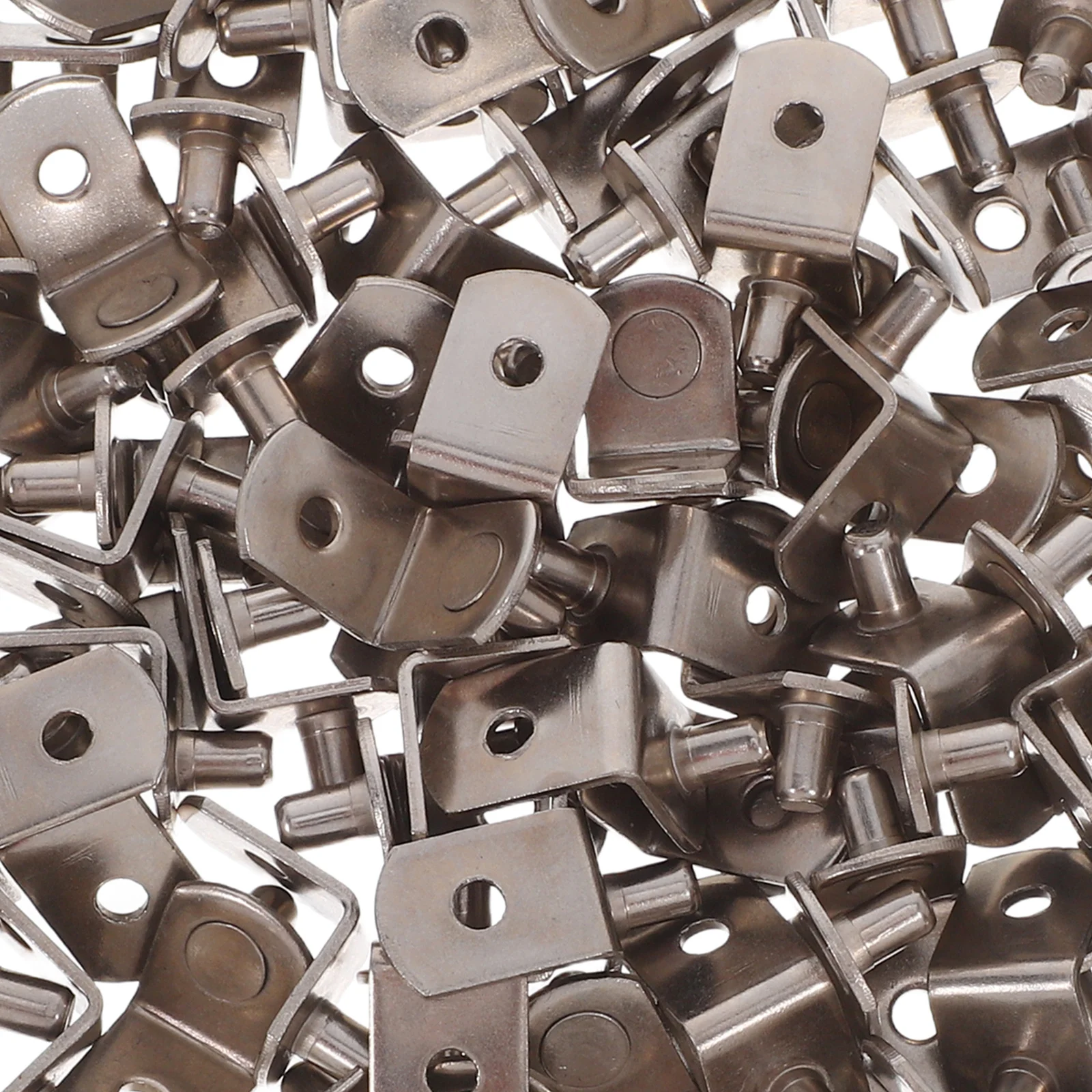 100 قطعة من دعامات الرف غير المرئية أوتاد دعم الرف المخفية شديدة التحمل للزجاج والأرفف الخشبية وخزانة المطبخ والحمام