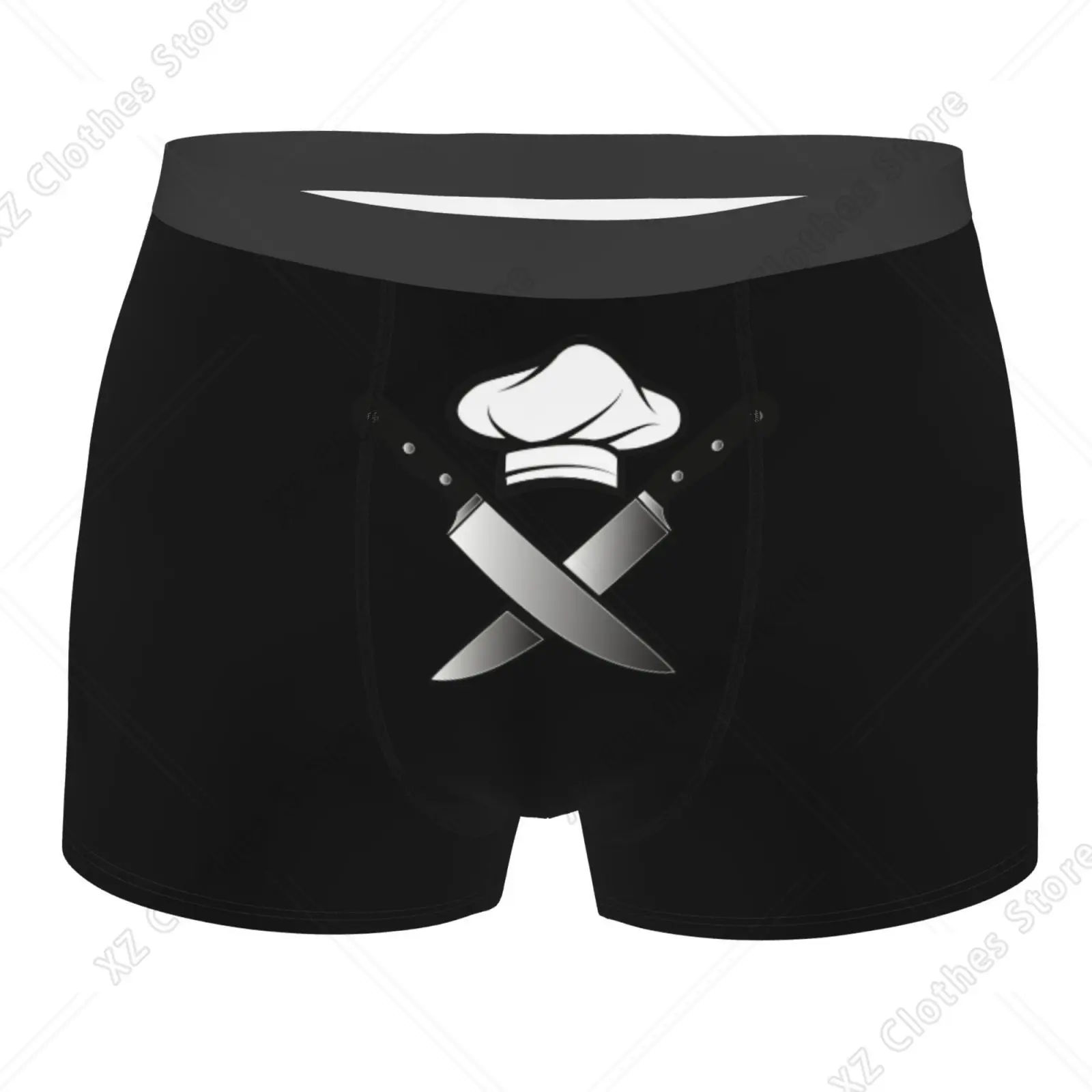 Knife and Chef's Hat Pattern Men Underwear Boxers Breathable Mens Boxershorts Men's Panties Underpants Man Boxers Briefs Trunks