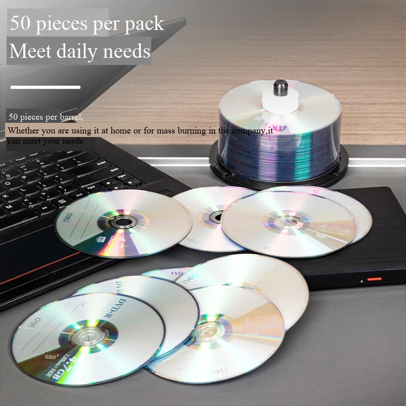 50 PZ/LOTTO Scatola Completa Deli 83150 DVD + R Disco Vuoto Disco Compatti Registrabile 4.7 GB/120min/16x DVD + R Dischi BIANCHI All'ingrosso