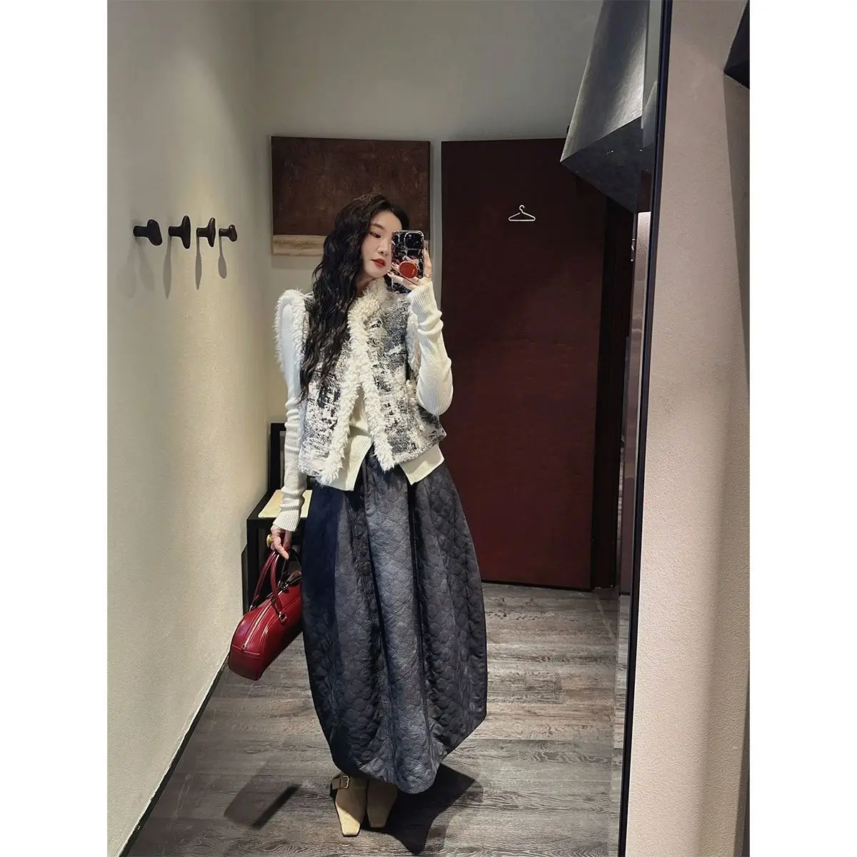 

Vests Waistcoats Thick Womens Sports Autumn Patchwork Loose School Academia Preppy Youthful Breathable Layered Chic Sleeveless