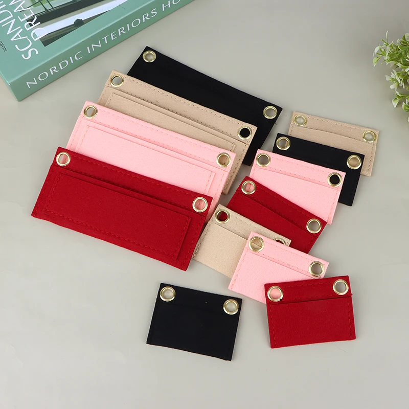 1Pc Felt Wallet Bag Liner Card Package Internal Layer Retrofitted Crossbody Bag Inner Container Organzier Bag Accessories