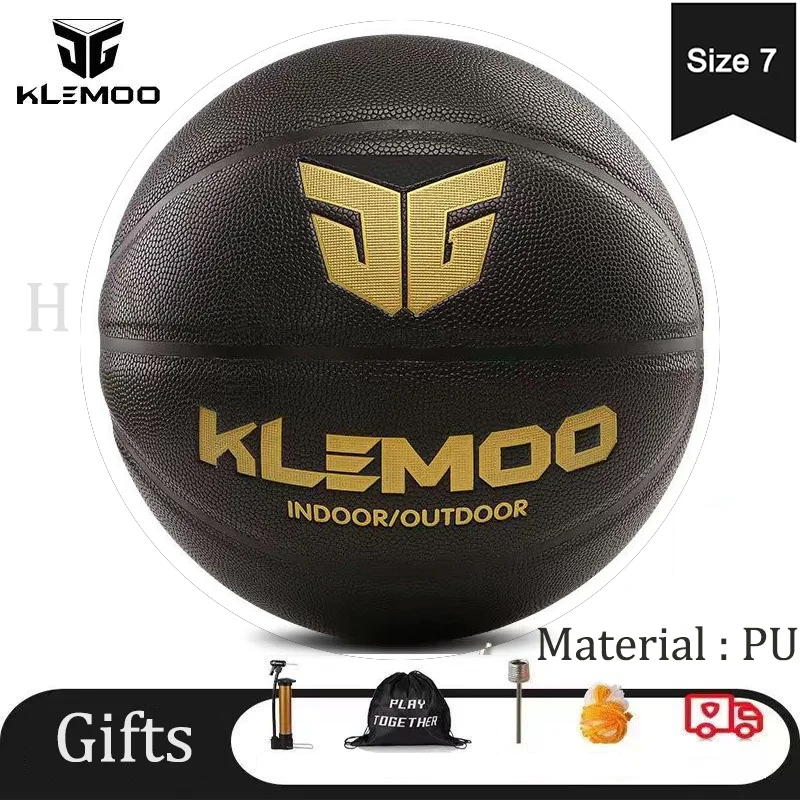 

Original KLEMOO Basketball Size 7 PU High Quality Standard Basketball Ball for Outdoor and Indoor Training Sports