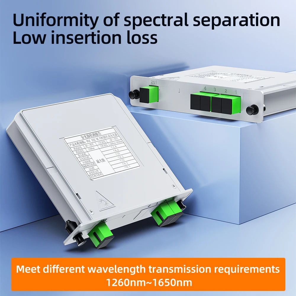 SAIVXIAN SC APC PLC 1x2/16 Fiber Optic Splitter Box Kassette Karte Einsetzen PLC Splitter FTTH Fiber Optical Coupler Splitter