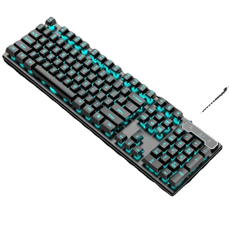 Mechanical feel keyboard and mouse set game e-sports glowing computer laptop office mute