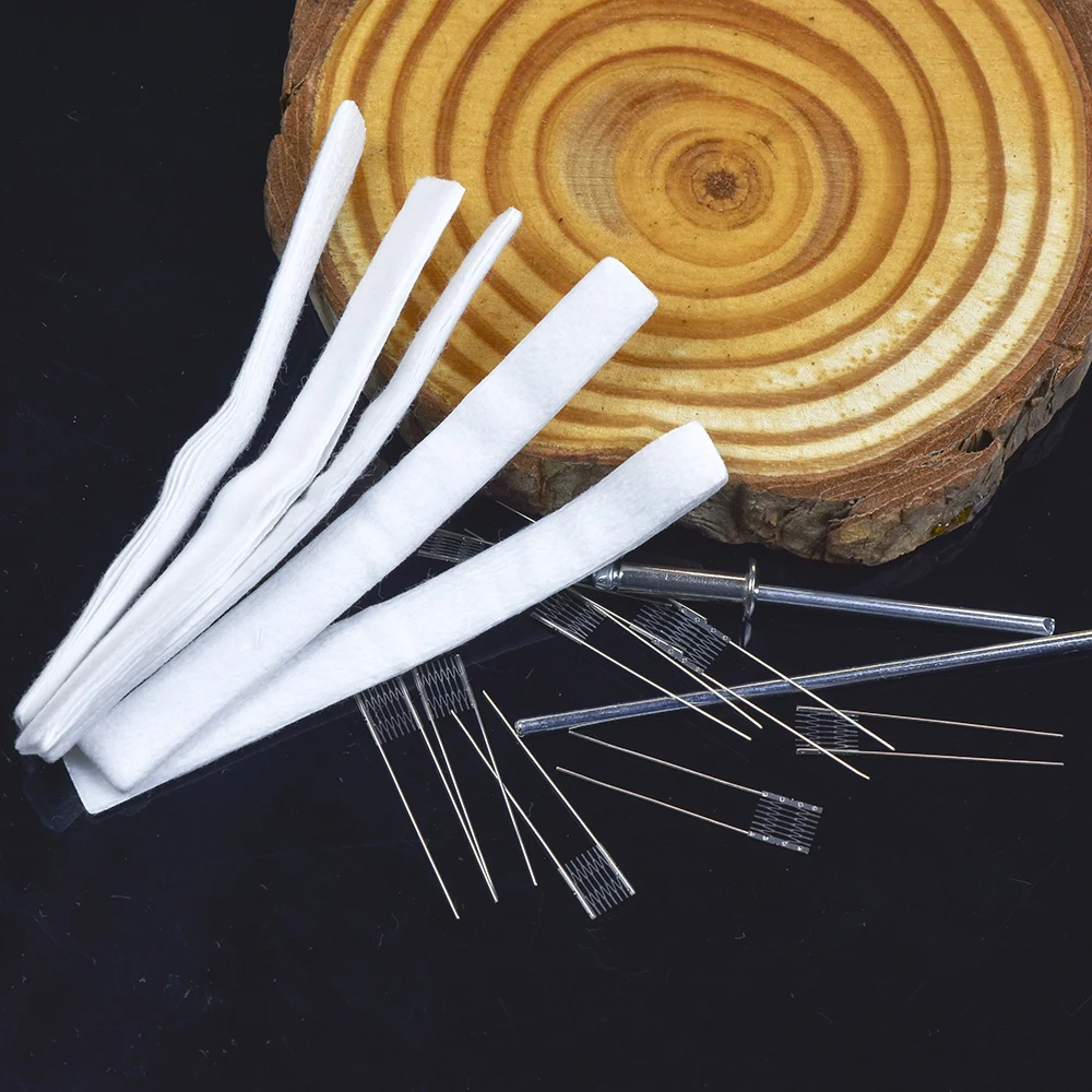 1/2/5Set Premium Mesh Resistance Kit 1.0/1.2/0.6/0.8/0.9ohm 10pc wire 5set Cotton Rod Tool
