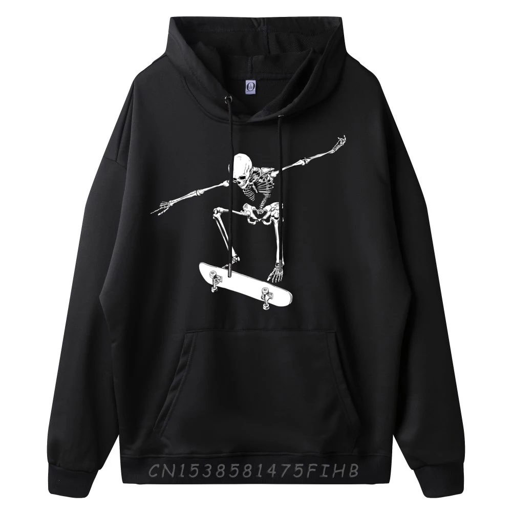 Halloween Skateboard Boy Skateboarding Men Skeleton Wholesale Tshirts 100 Pcs Printed Hoodie Camisetas Hombre Family