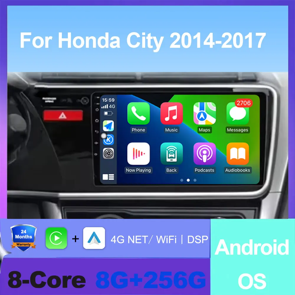 

Android OS For Honda City Grace 2014 2015 2016 2017 Car Auto Wireless Carplay Radio Stereo Multimedia GPS Navigation Tools