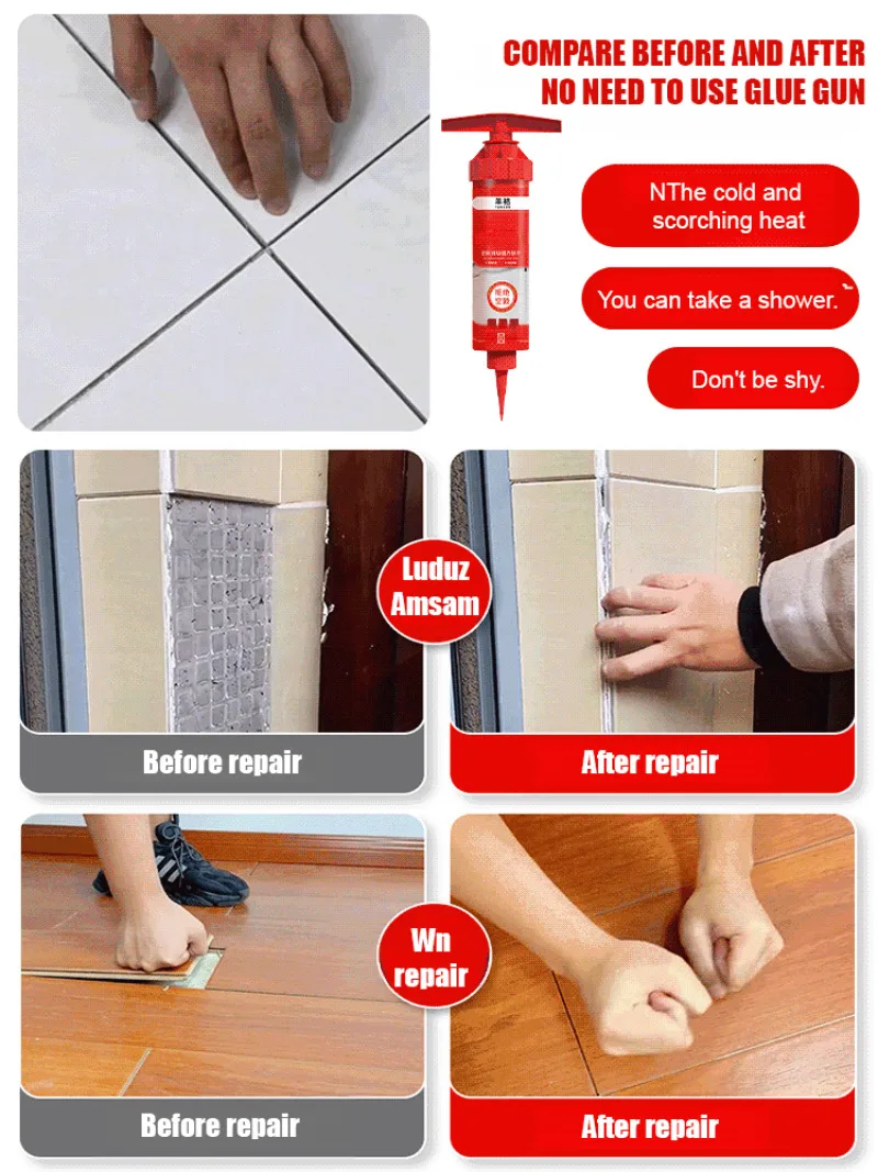 Strong Bonding Tile Glue Hollow Drum Glue Grouting Strong Bonding Wall Tile Glue Quick Drying Spiral Tile Glue To Prevent
