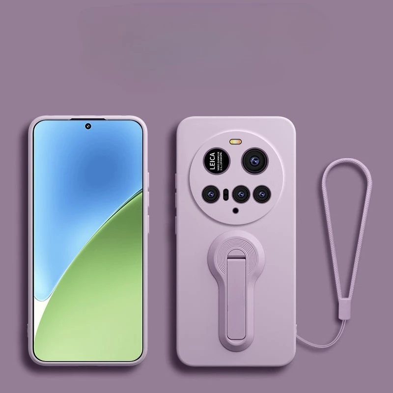 

Чехол-держатель с невидимым кронштейном для Xiaomi MI 15, ультра жидкий силиконовый мягкий чехол для XIAOMI 15 Ultra, задняя крышка Funda