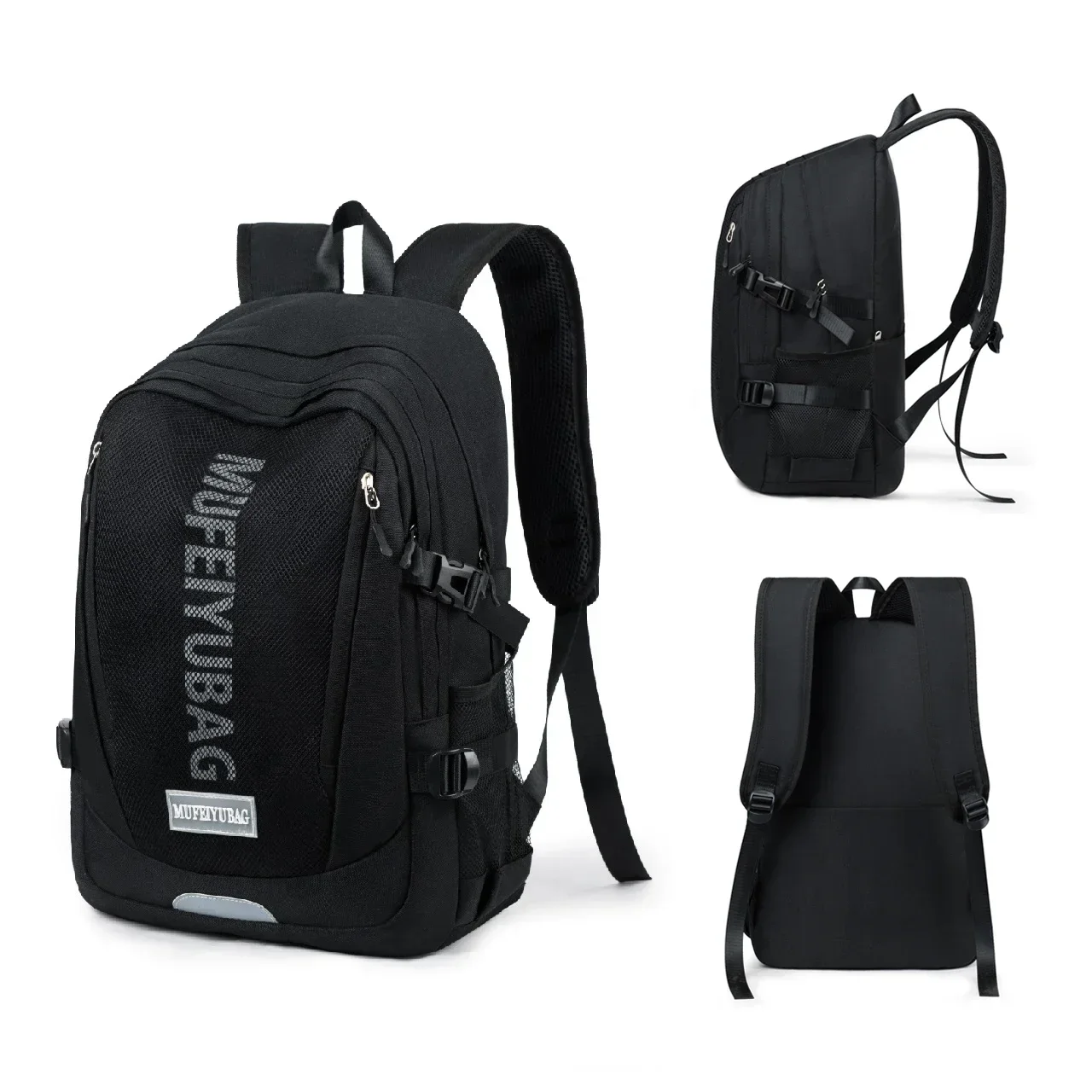 New high-capacity waterproof college backpack for junior high school, high school, and university, school bag, travel bag