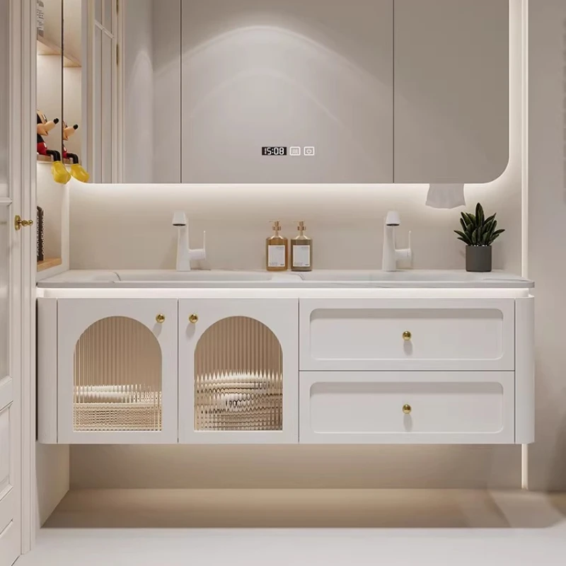 Modern Storage Bathroom Cabinet Makeup Partitions Sink Toilet Bathroom Cabinet Space Saver Skincare Gabinete Home Furniture