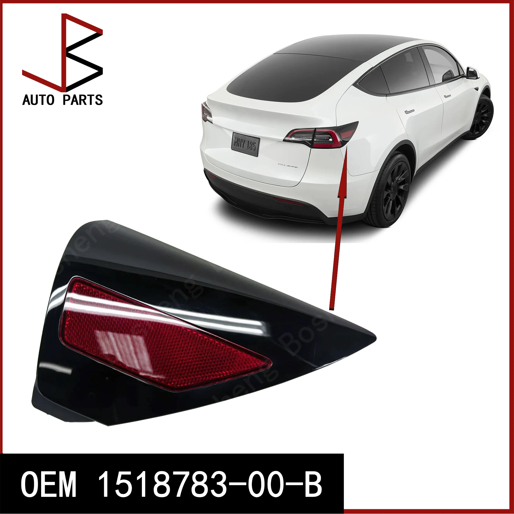 

OEM 1518783-00-B 1518783 1100781-99-D 9446685 Крышка дверцы порта зарядки задний правый фонарь для Tesla Model Y 2020-2022 Model 3 17-20