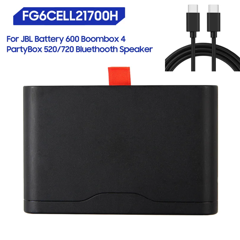 New Replacement Battery FG6CELL21700H For JBL Battery 600 Boombox 4 PartyBox 520/720 Rechargable Batteries 99.02Wh