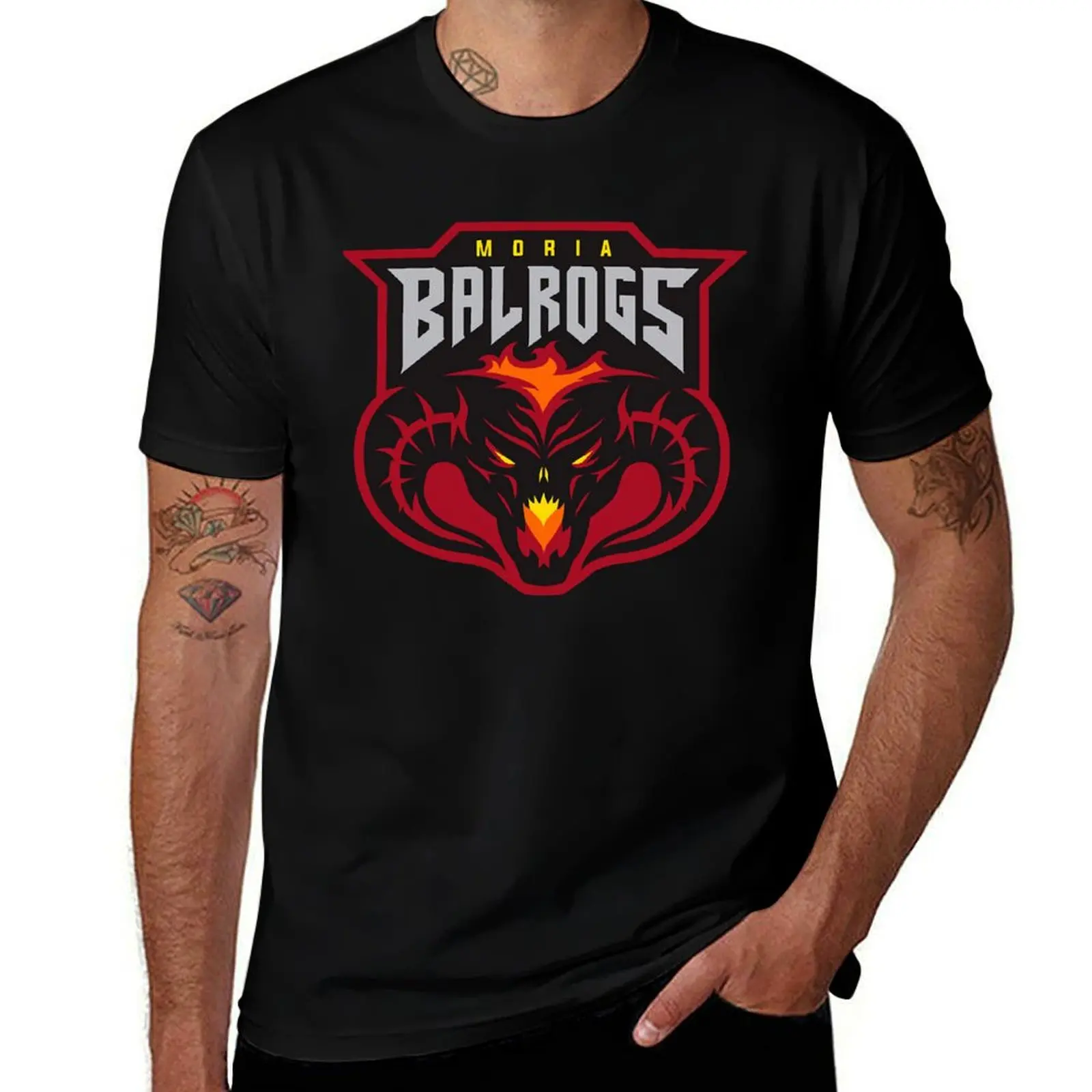 

Moria balrogs team logo classic t shirt T-Shirt t shirt personalised funny t shirts cotton