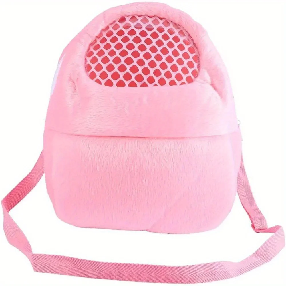 Hamster Cylinder Shoulder Bag Warm Breathable Bed Squirrel Hedgehog House Cage Nest Hamster Carrier Bag Small Pet Outing Bag