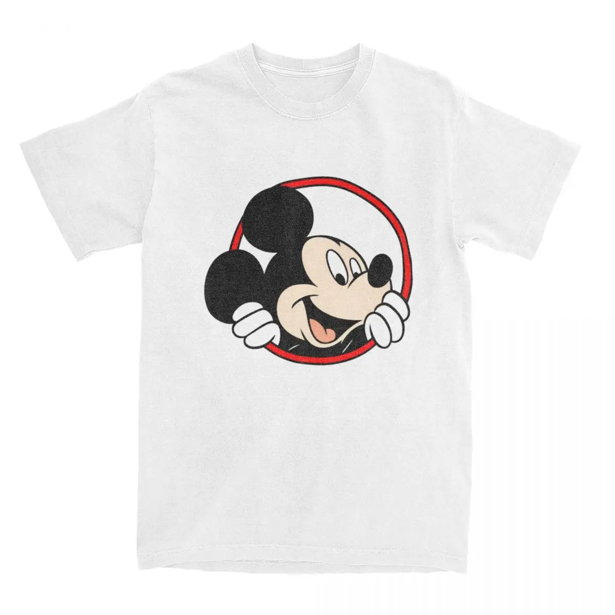 Men Women's Cartoon Mickey Shirt Merch Novelty 100% Cotton T Shirt Tops Plus Size