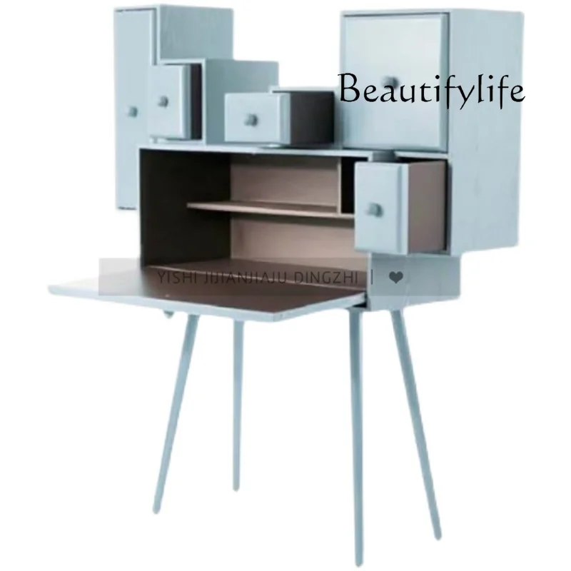 Italian Nordic simple modern personality dresser folding desk bookshelf, secretary cabinet