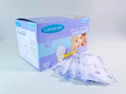 Lansinoh-almohadillas de lactancia desechables, Ultra finas, secas, para lactancia materna, 100 piezas, calidad Premium