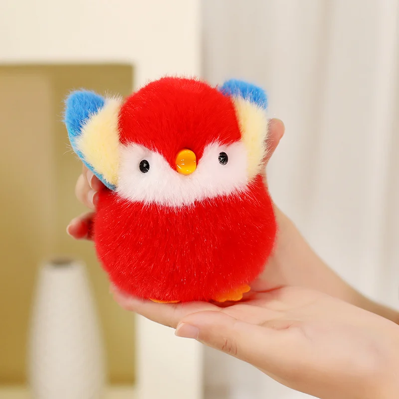 11 CM Kawaii Del Fumetto di Simulazione Anime Jiujiu Uccello di Peluche Animale di Peluche Per Bambini Sparrow Fatto A Mano Bambola Festival Regalo Ciondolo